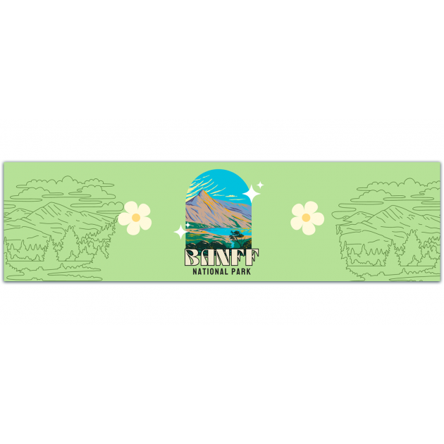 Banff National Park Sticker | Bumper Sticker | Water Bottle | Travel | Laptop | Waterproof Bumper Sticker [01428]