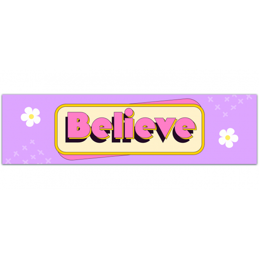 Reassembled Believe Kiss Stickers Inspired By The Hit TV Series Lasso Bumper Sticker [01433]