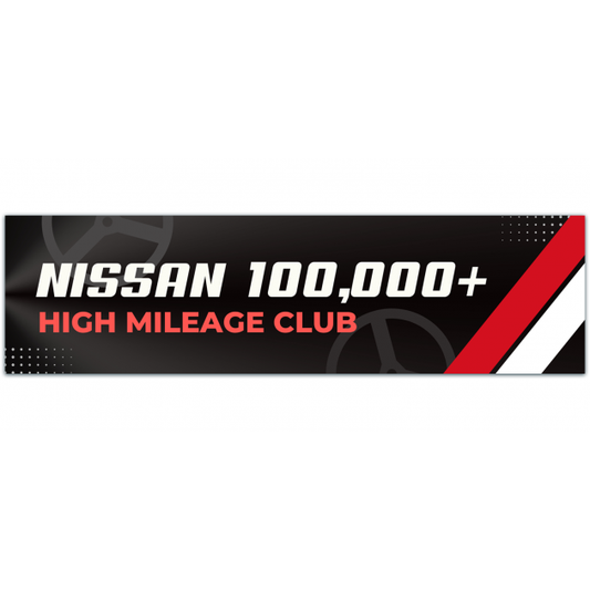 High Mileage Club 100k, 200K, 300k High Mileage Celebration Waterproof Vinyl Sticker For Cars And Windows Bumper Sticker [01502]