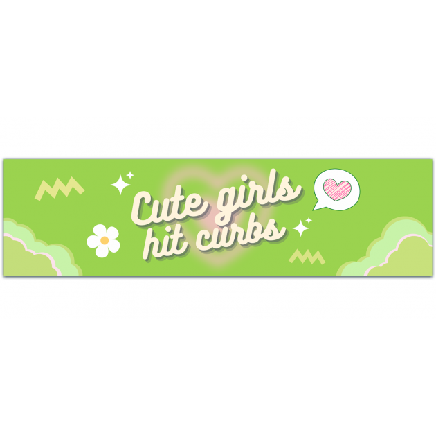 Cute Girls Hit Curbs Car Decal, Hot Girls Hit Curbs, Curb Hitting Sticker, Bad Driver Decal, Funny Bumper Sticker, Hot Girl Sticker Bumper Sticker [01528]