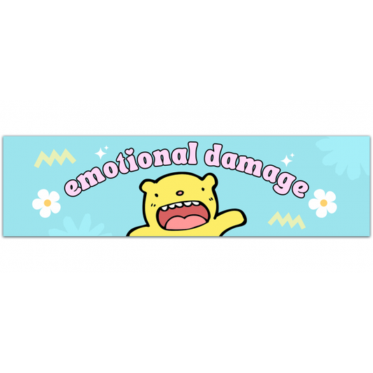 Emotional Damage Meme Scared Hamster Meme Laminated Stickers Funny Sticker Laptop Decal Yeti Tumbler Water Bottle Sticker Bumper Sticker [01531]