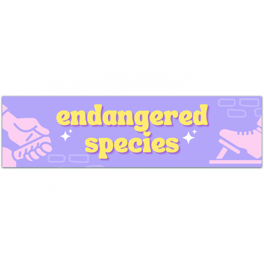 Endangered Species Sticker, Six Speed Manual Car Sticker, Manual Driver Waterproof Vinyl Sticker Decal For Car, Waterbottle And, Laptop Bumper Sticker [01533]