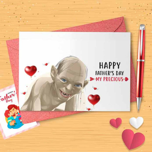 Funny 'My Precious' Father's Day Card - Card For Dad, Card For Him, Father's Day Card, Funny Card For Him, Funny Father's Day, Gift [00102]