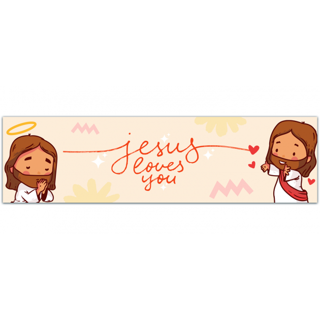 Jesus Loves You Car Decal,Cute Christian Car Decal,Christian Bumper Sticker,Jesus Loves You Sticker,Cute Retro Car Decal,Cute Girl Car Decal Bumper Sticker [01580]