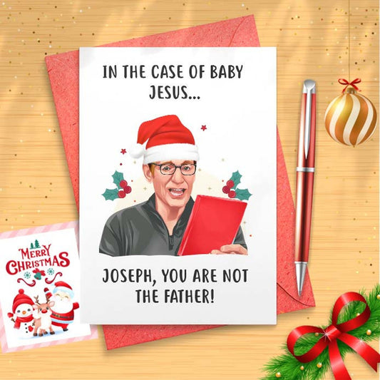 Funny 'You are NOT the Father' Christmas Card, Funny Maury Holiday Card, Funny Card, Funny Holidays Card, Merry Christmas [01470]