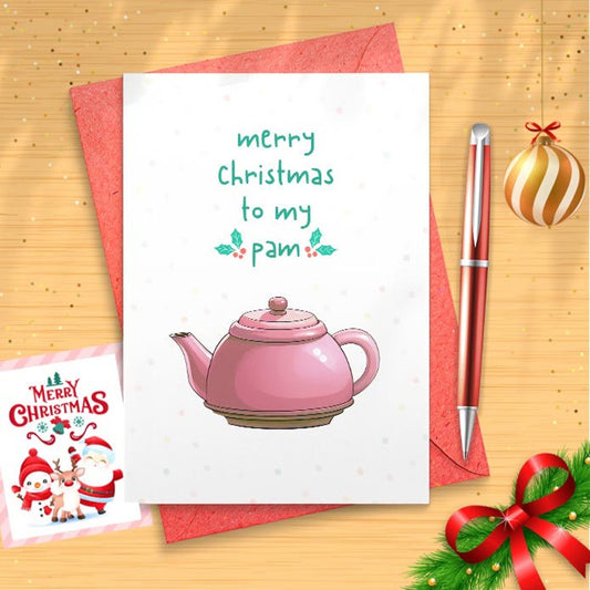 Lovely Christmas Present For Fiance - Sincere & Endearing X-Mas Gift Card For Boyfriend, On Our Last Christmas As Mister And Missus [01370]