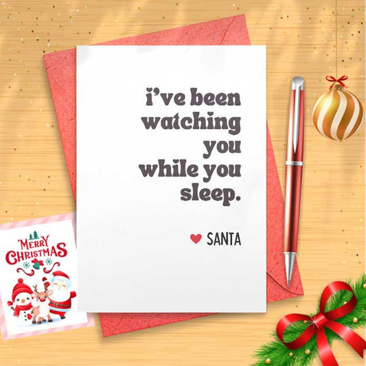 Boxed Set Assorted Creepy Notes from Santa - Funny Christmas / Holiday Card [01377]