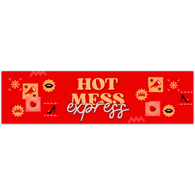 Hot Mess Express - Hot Mess Express Decal - Hot Mess Mom Bumper Sticker [01594]