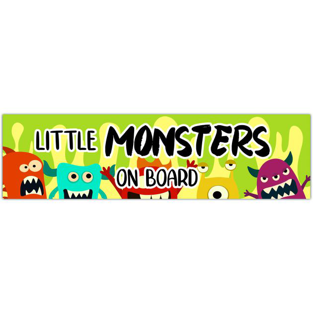 Little Monster On Board Decal | Car Decals For Mom | Decals For Her | Gifts For Her | Monster On Board Decal | Decals And Stickers Bumper Sticker [01601]