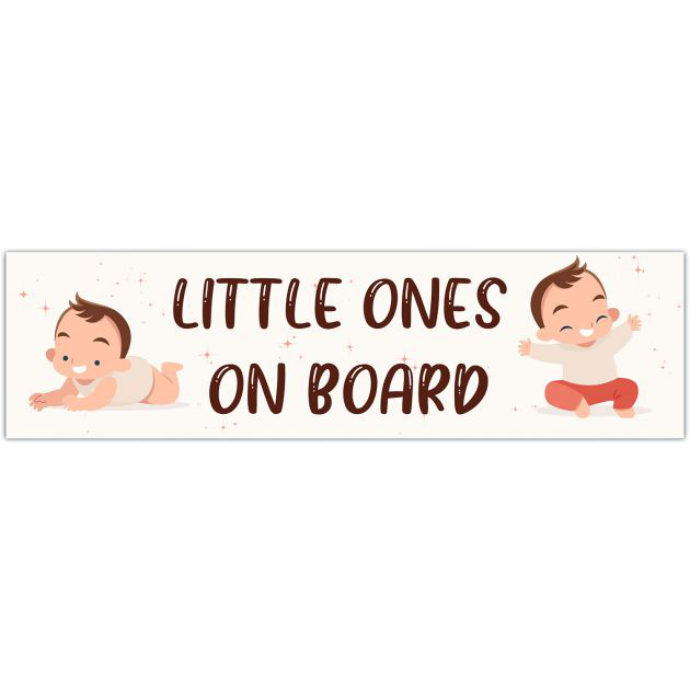 Little Ones On Board Decal, Car Decal, Parents Of Multiples, Child Safety Accessories, Baby Shower Gift, Gift For Mom, Mom Sticker For Car. Bumper Sticker [01605]