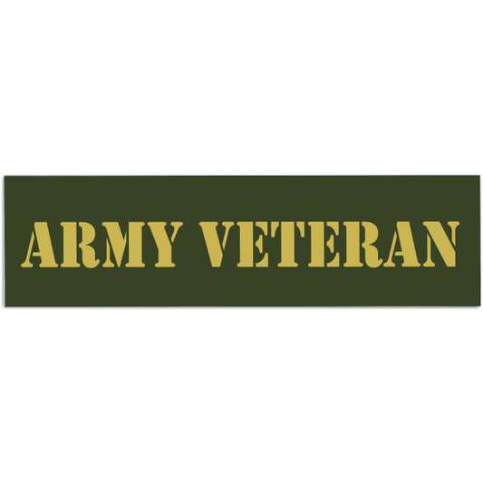 Canada Army Veteran Car Decal, Canadian Army Veteran Laptop Sticker, Canada Army Veteran Maple Leaf Bumper Sticker, Armed Forces Military Bumper Sticker [01630]