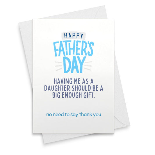 Funny Fathers Day Card, Card For Dad, Happy Fathers Day, Fathers Day Gift, From Daughter, Sarcastic Father’s Day Card, Funny [02281]