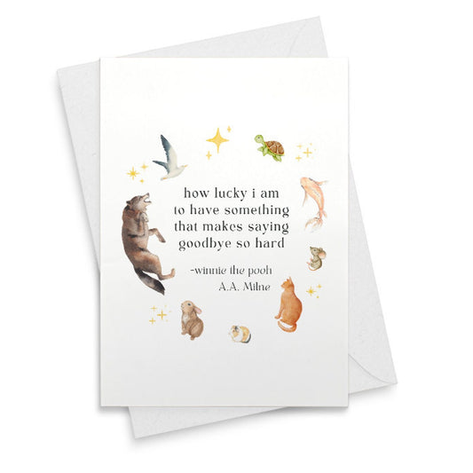 Pet Sympathy Card, Pet Condolence Card [02330]