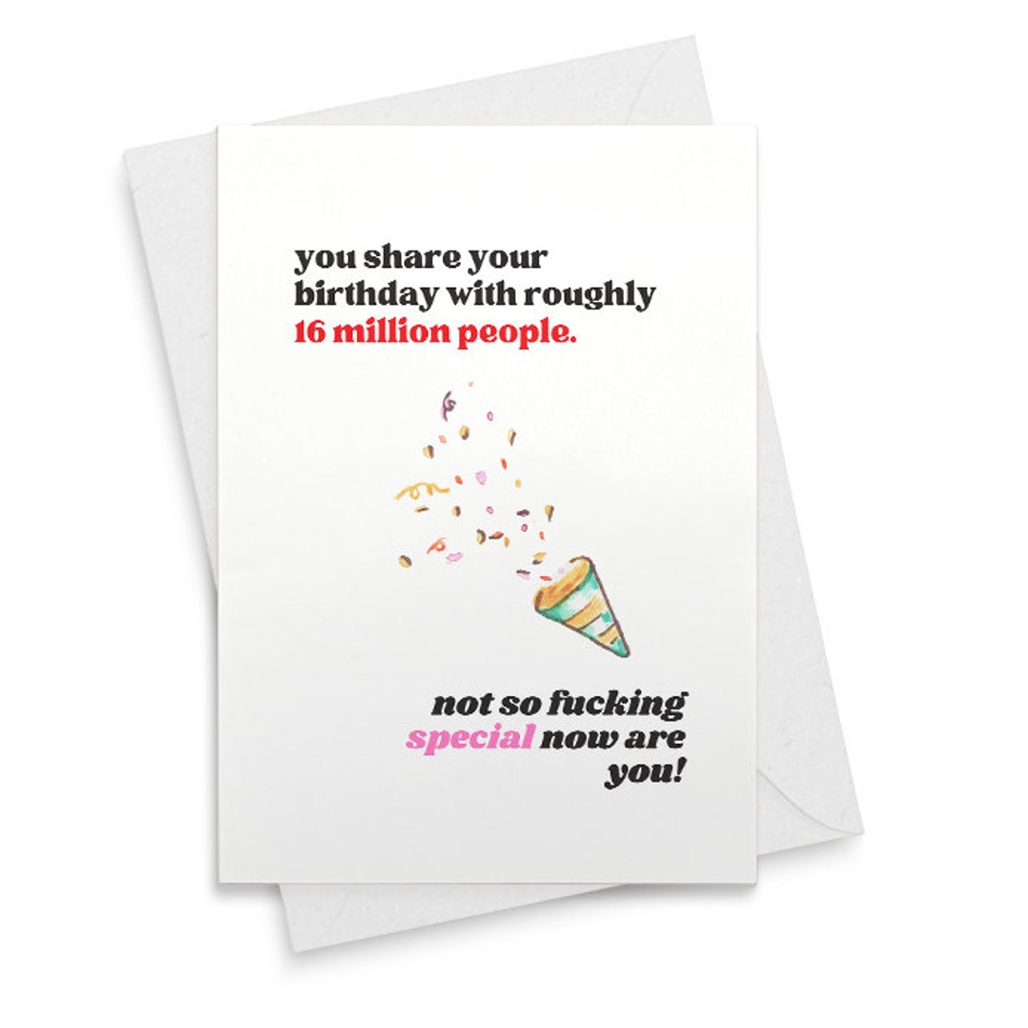 Funny Rude Birthday Card for him or her | brother or sister | best friend card | sibling card [02422]