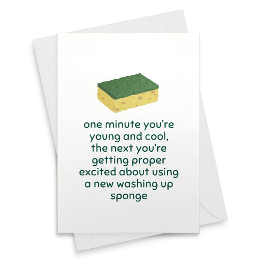 Funny Birthday Card for him or her | Sponge [02429]