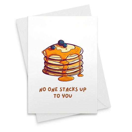 No One Stacks Up To You Greeting Card | Love You Card | Best friend Card | Funny & Punny Cards [02430]