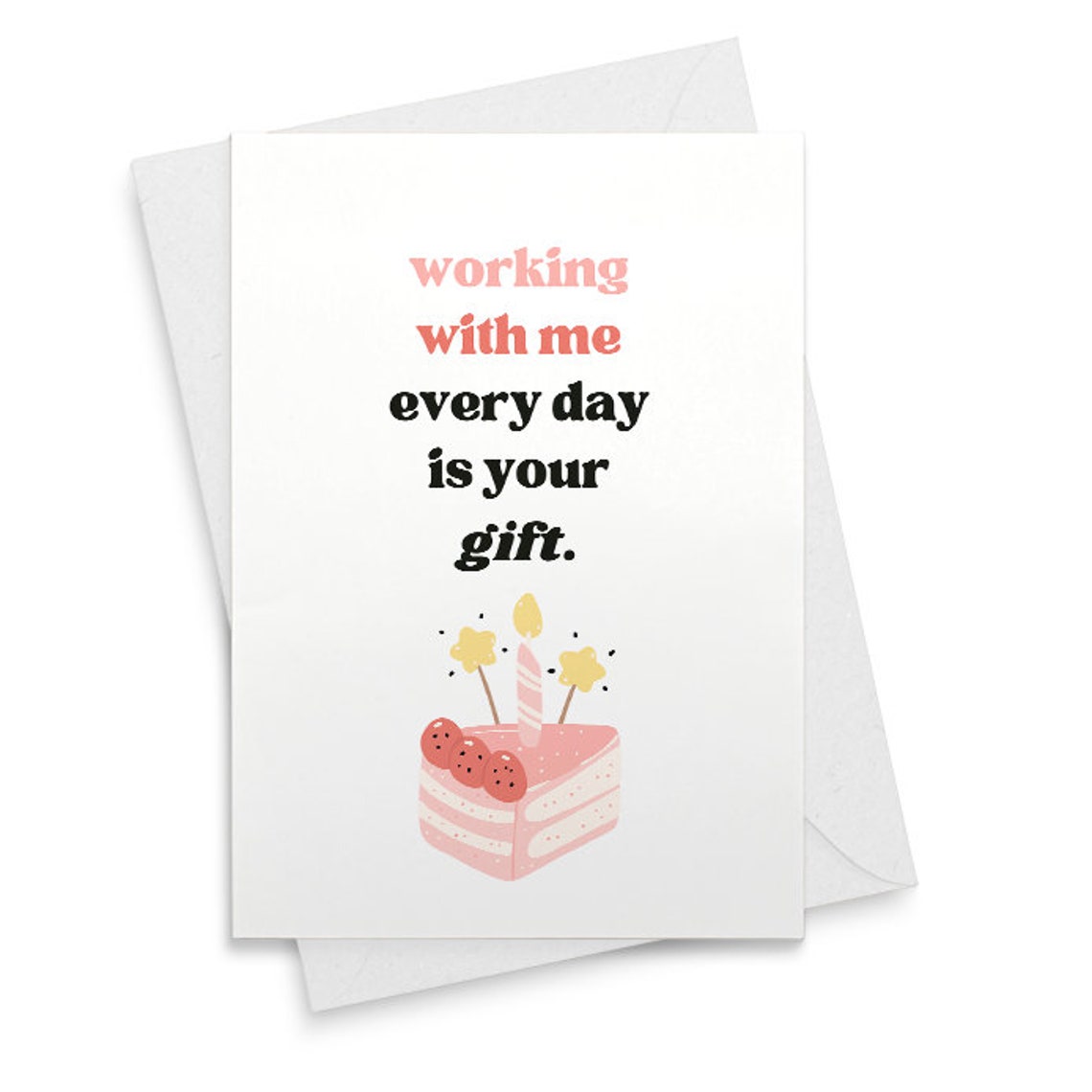 Pompous Colleague Birthday Card, Funny Work Bestie Bday Card, Rude Boss B-day Card, Arrogant Birthday Card for Workmate [02494]