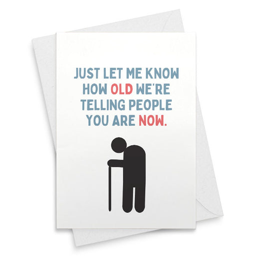 Happy Birthday Card, Single 4.25 X 5.5 Greeting Card With Envelope, Blank Inside, Funny Birthday Cards For Men and Women [02502]