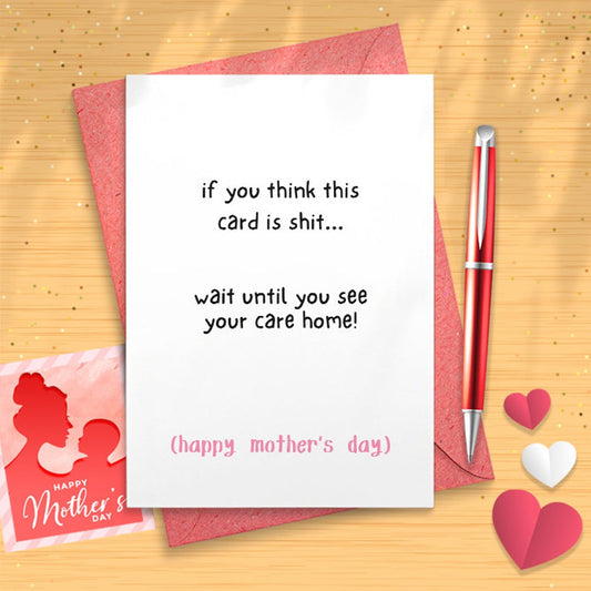 Rude, Funny Mothers Day Card For Mom Or Mom On Mother's Day, For Mom, Funny Mother's Day Card, For Mom [02683]