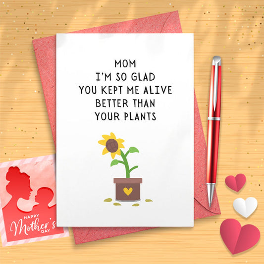 Cheerin Funny Mother's Day Cards For Mom | Fun Mothers Day Gifts For Her | Gag Birthday Cards For Mother Grandma From Daughter Son [02846]