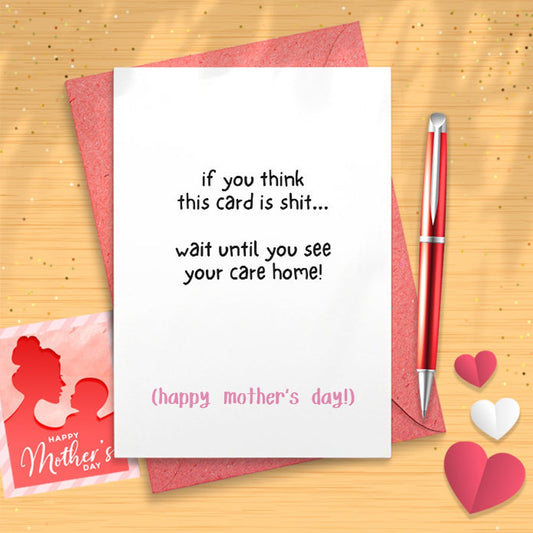 Rude, Funny Mother's Day Card For Mom Or Mom On Mother's Day, Rude, Funny Mothers Day Card For Mom Or Mom On Mother's Day [02882]