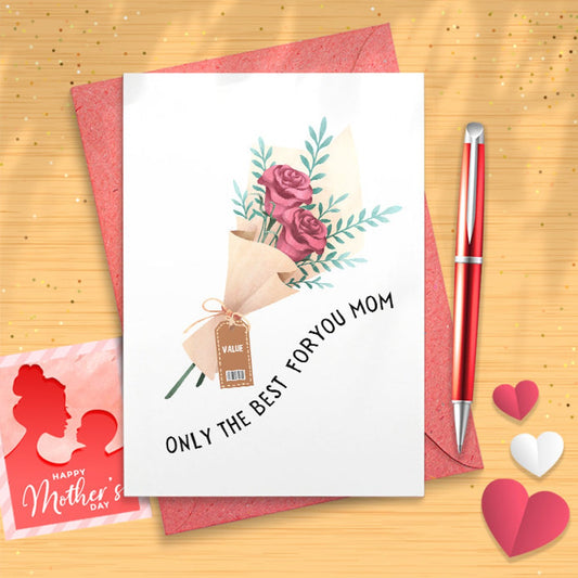 Mothers Day/Birthday Card - BARGAIN FLOWERS | Funny Cards, Mothers Day Card, Irish Mammy, Irish Birthday Card, Mom Card, Funny Mam [02931]