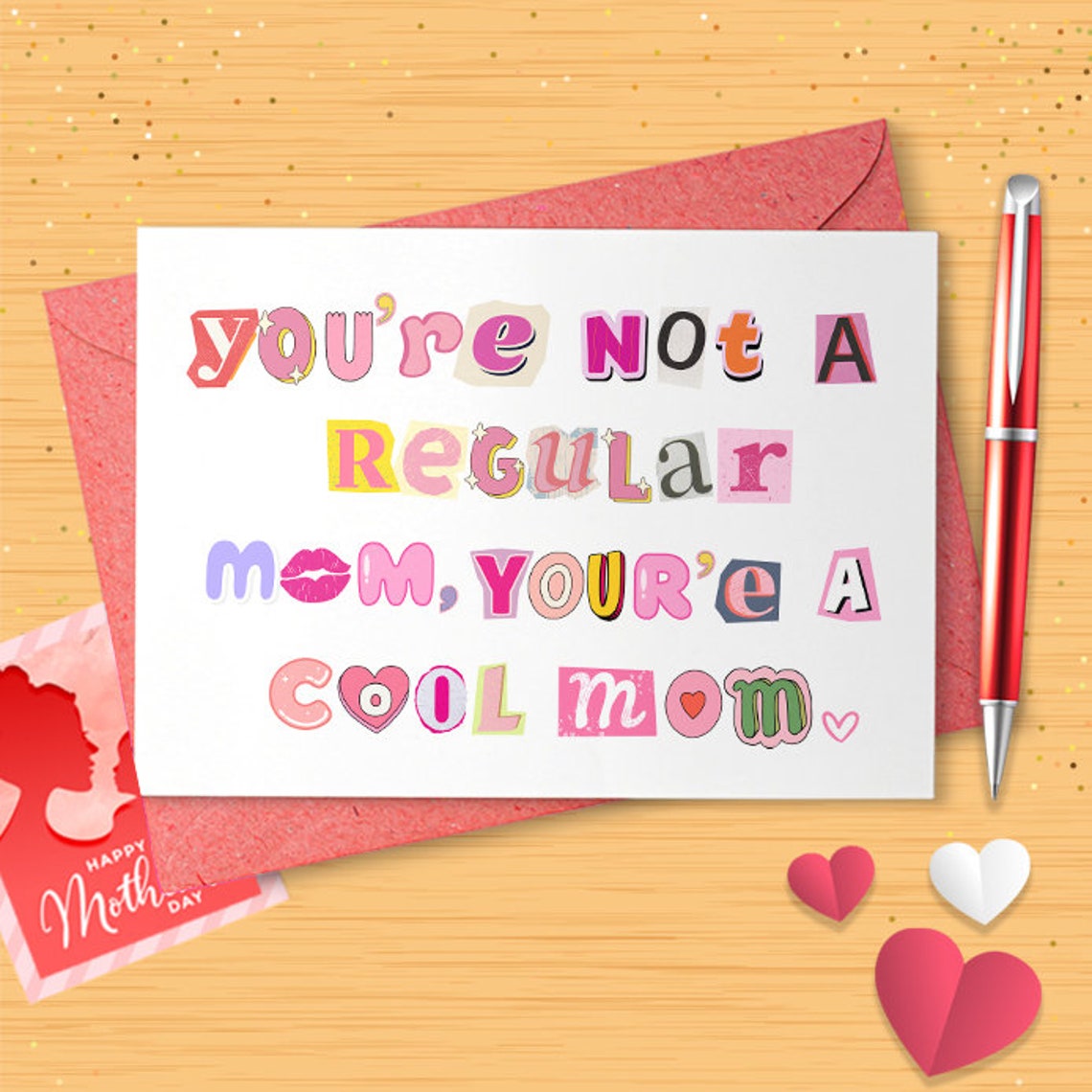 Not Regular Cool Mom Card | Humorous Mothers Day Card | Mothers Day Card For Sister | Sister Gift Mothers Day | Funny Mothers Day [02963]