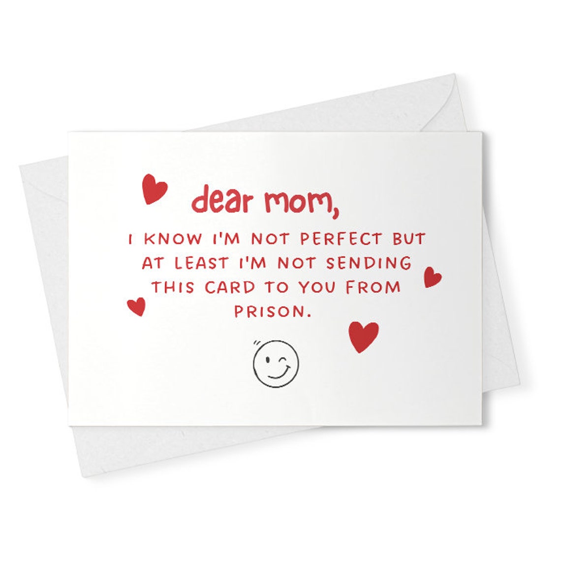 Funny Card for mom, Mothers Day Card, from Daughter, mothers day funny, Funny Gift for mom, Funny Gift from Son, mom birthday card [02127]