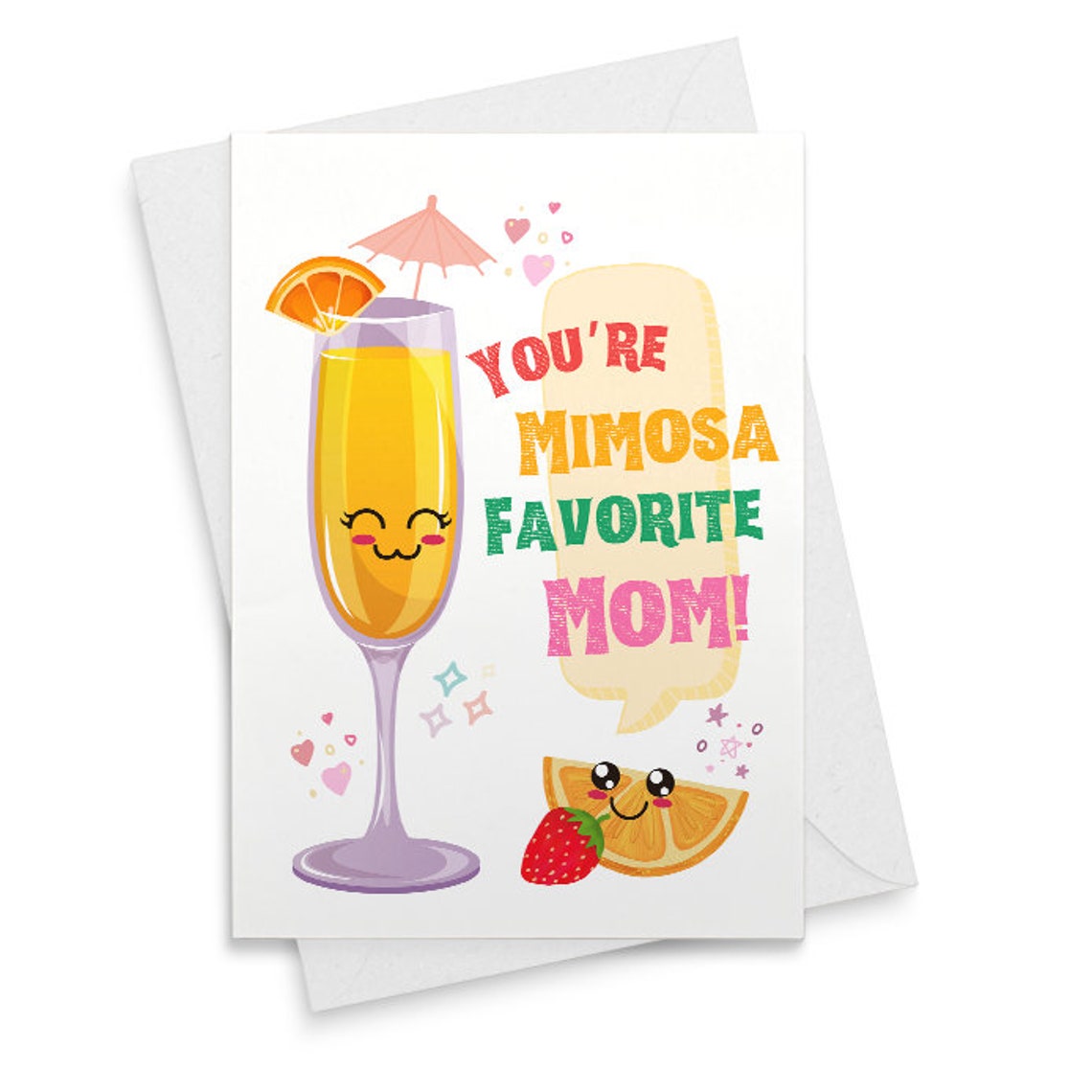 Punny Mother's Day Card - Mimosa Card | Card for Mom | Mother's Day Brunch | Happy Mother's Day | Thanks Mom Card [02225]