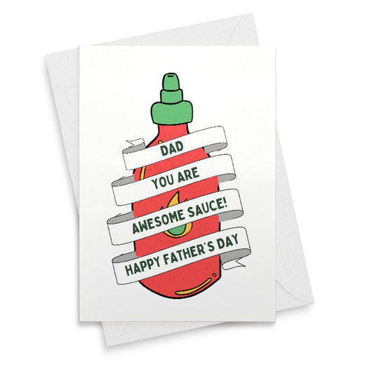 Father's Day Card | You're Awesome Sauce | Dad 5x7 Card [02276]