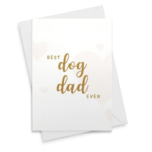 Best Dog Dad Ever Card, Father's Day Card, Dog Lover Card, Card From Dog [02305]