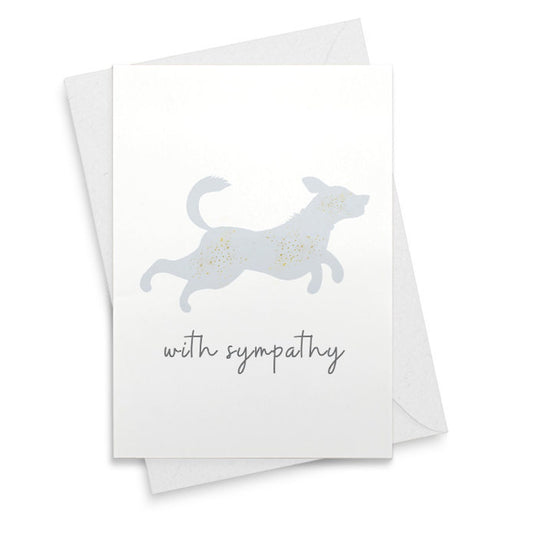 Pet Sympathy Card Plantable - Dog or Cat - Forget Me Not Flower Seeds [02309]