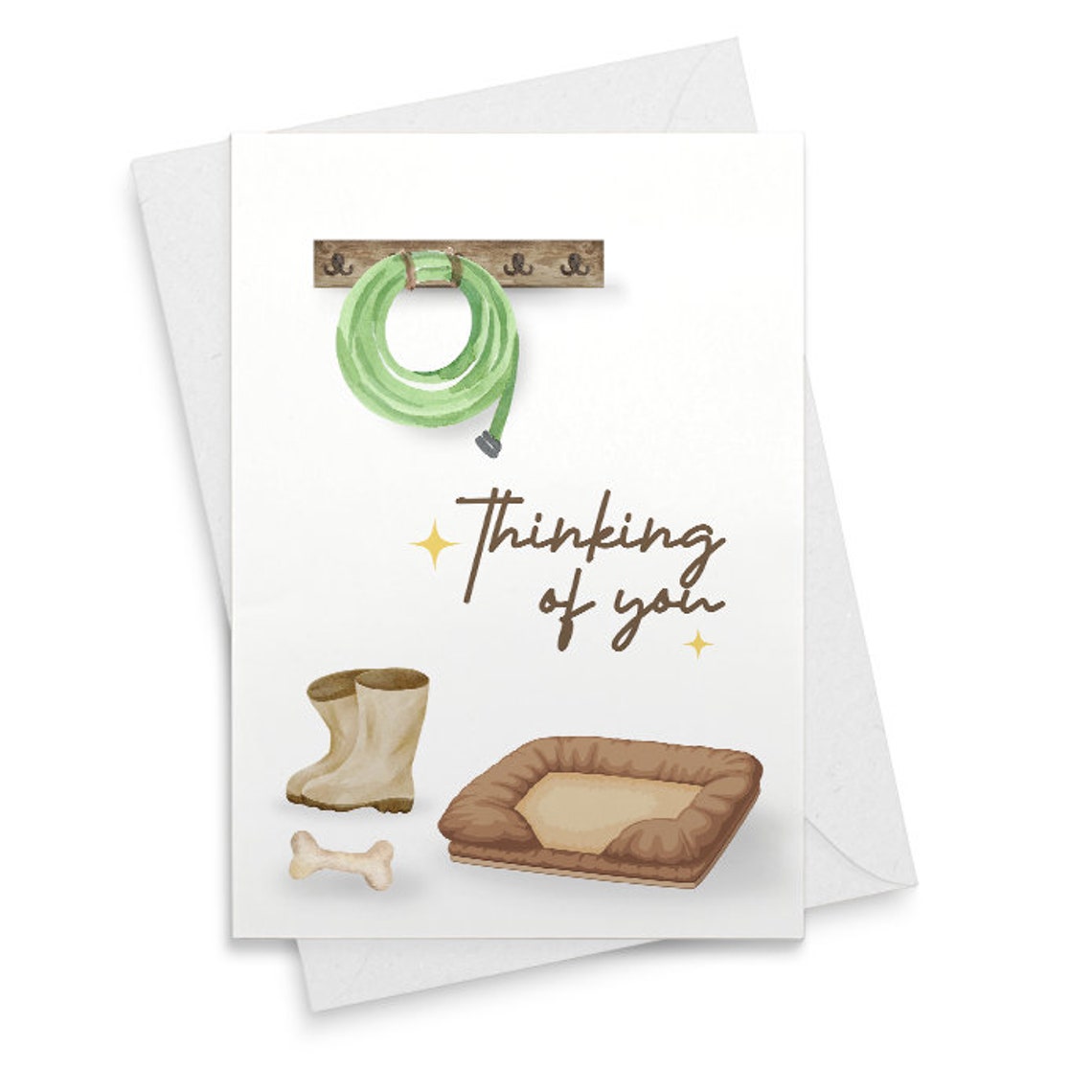 Pet Loss Sympathy Card - Dog | Dog loss sympathy card | Pet grief passing sympathy card [02339]