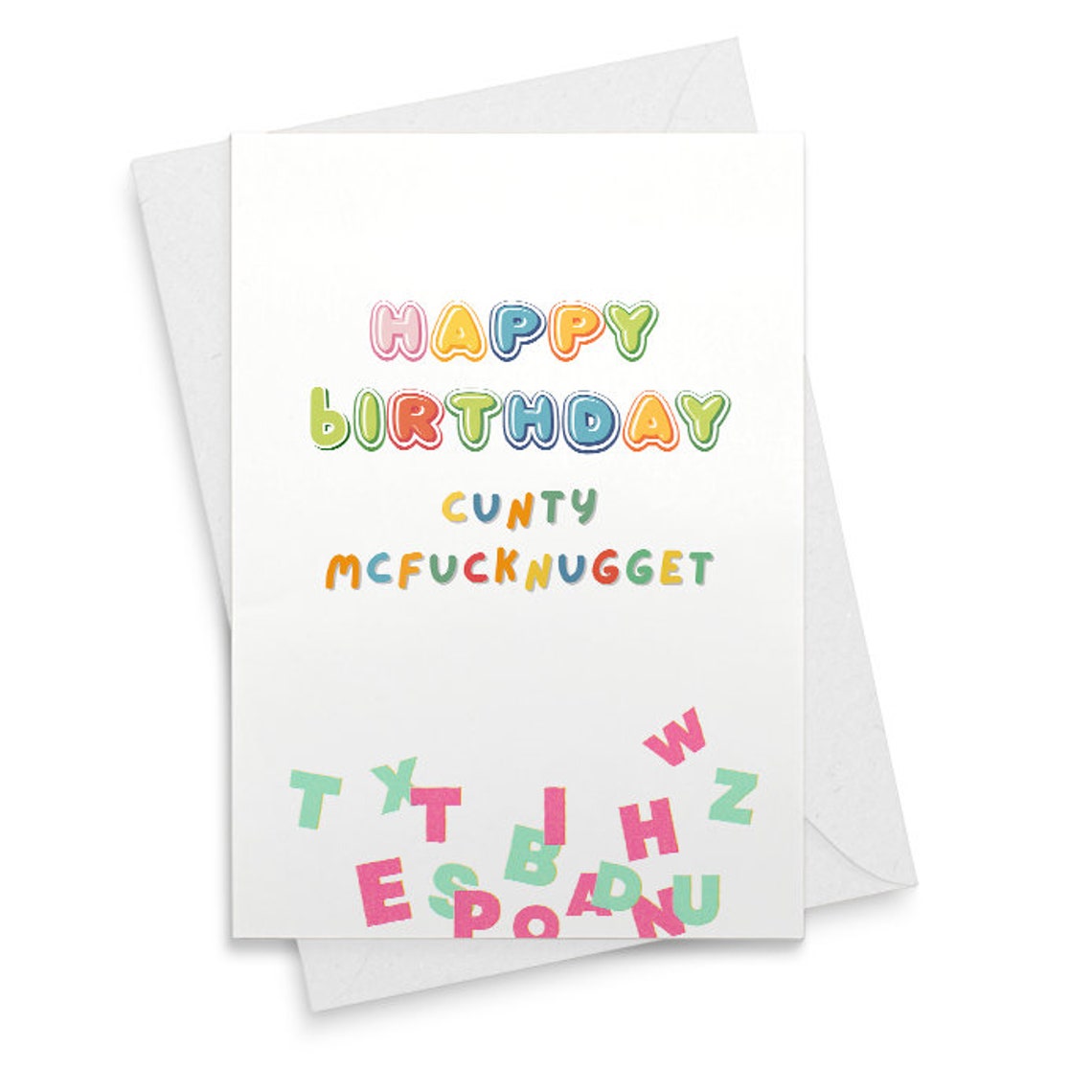 C**ty McF**knugget Birthday Card | funny rude | offensive inappropriate cheeky | for him | friend mate bestie | husband | boyfriend [02434]