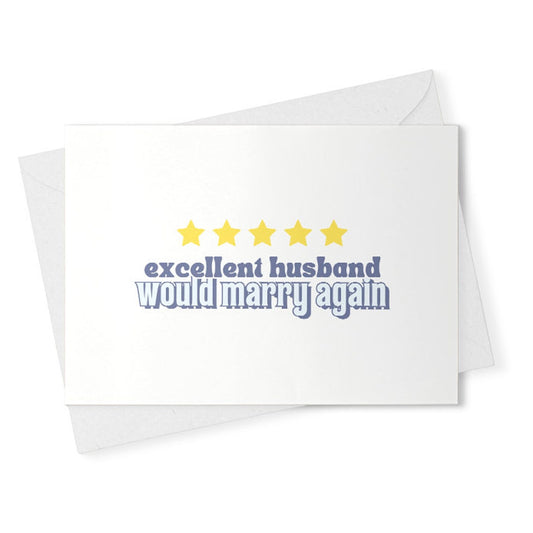 Funny Anniversary Card For Husband, Anniversary Gift For Him, Husband Birthday Card, 1st Anniversary Card From Wife, Husband [02447]