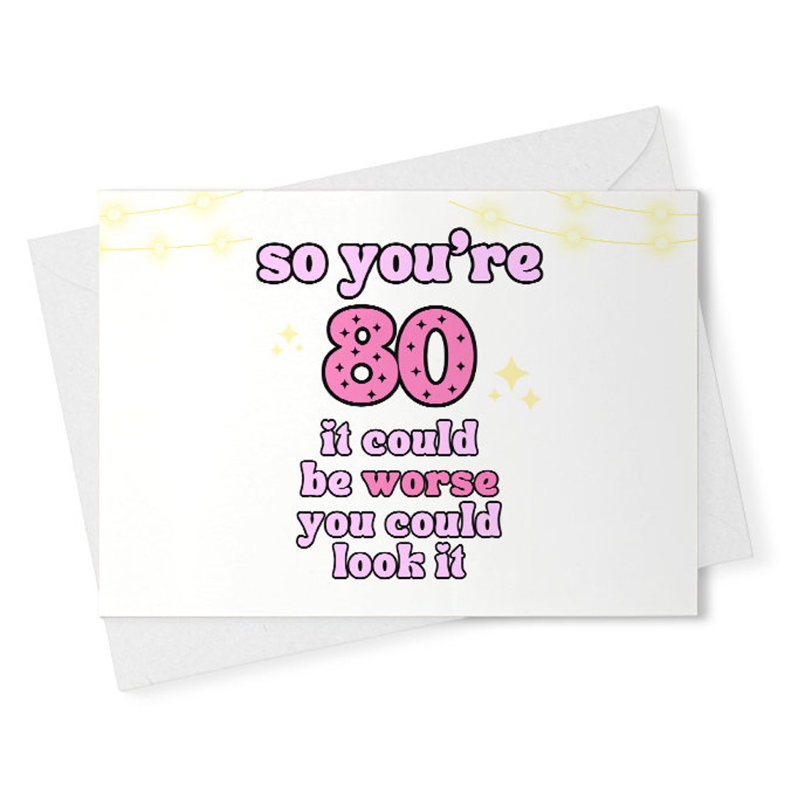 80th Birthday Cards for Men Woman - Look It - Funny Birthday Card for Dad Mom Great Grandpa Grandma, 80th Birthday Card [02503]