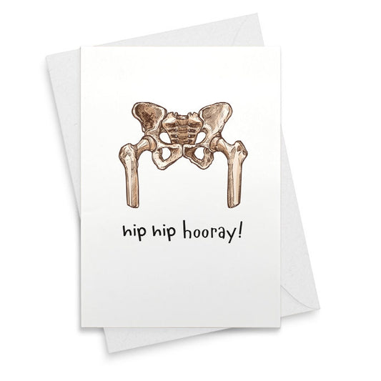 Hip Hip Hooray | Congratulations Card | New Job | Retirement | Pun Card [02504]