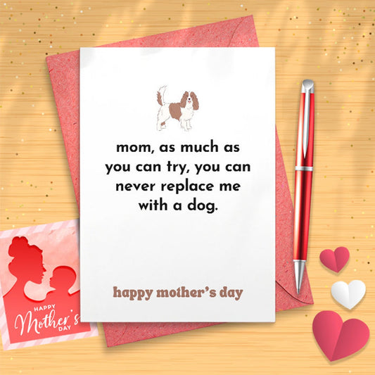 Funny Dog Mom Mother's Day Card For Grandmother, Snarky Mothers Day Greeting For Grandma, Witty Card For Mom [02866]