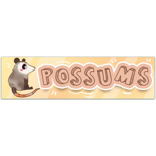 POSSUMS Very Much Sticker Bumper Sticker [01713]