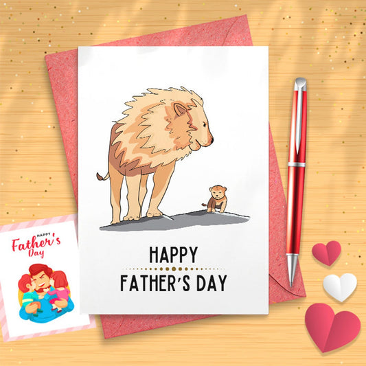 Lion Father's Day Card, Card For Dad [03023]