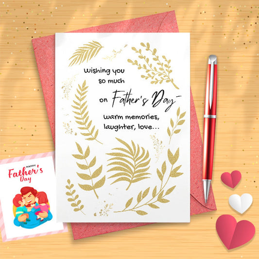 Fathers Day Card (Wishing You Happiness) [03041]