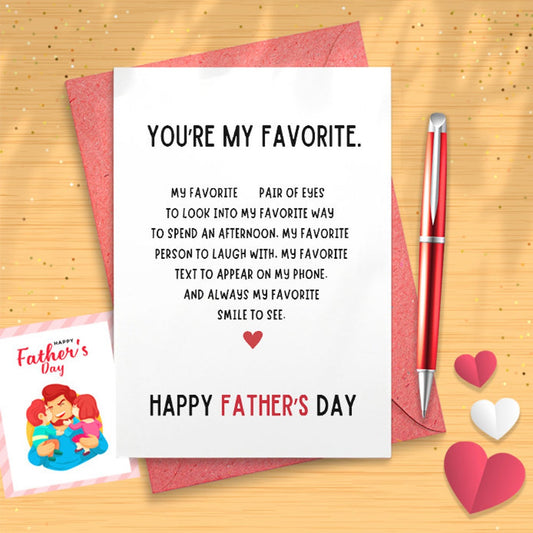 Funny Fathers Day Cards Gifts For Men Dad Boyfriend, Father Day Gifts From Wife Daughter Son, Happy Father’s Day Card To My [03067]