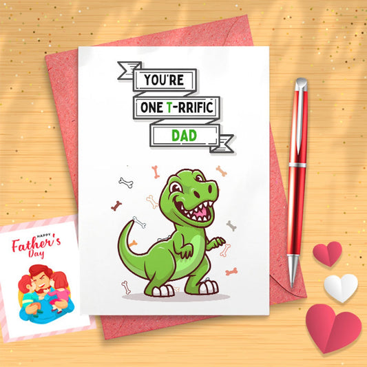 Dinosaur - Father's Day Card (Huge Fun) [03159]