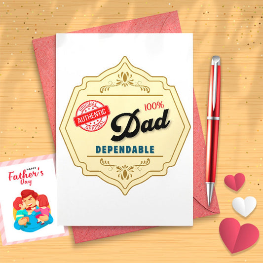 Fathers Day Card (100% Loved) [03204]