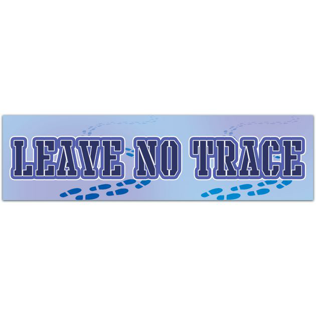 Leave No Trace Sticker | Hiking Sticker | Water Bottle Sticker | Car Decal | Laptop Decal Sticker Bumper Sticker [01718]