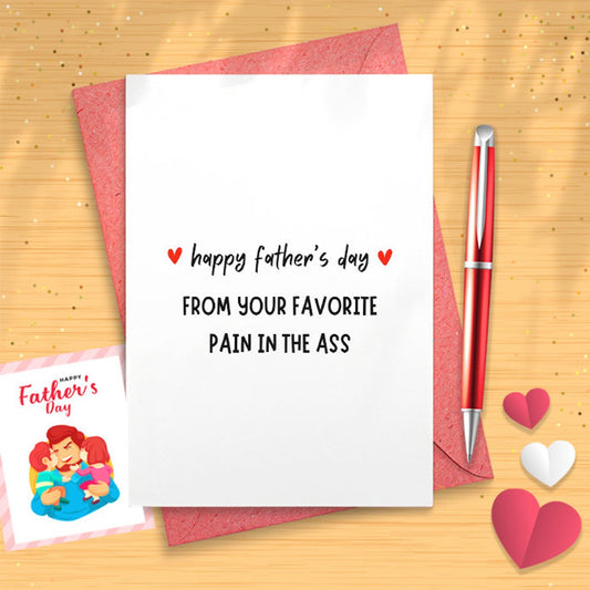 Perfect Father’s Day Card - Funny Paper Card For Daddy - Love Dad Card From Son Or Daughter [03055]