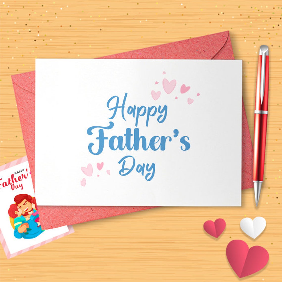 Fathers Day Card | Happy Father's Day Card For Dad | Simple Classic Greeting Card Dad [03177]