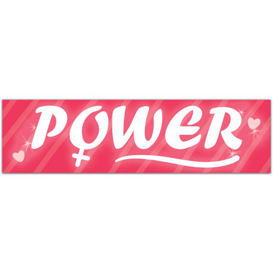 Girl Power Decal, Car Decal, Laptop Sticker, Feminist, Venus Symbol, Woman Empowerment, Gifts For Her, Mom, Sister, Daughter, Women?s Rights Bumper Sticker [01753]