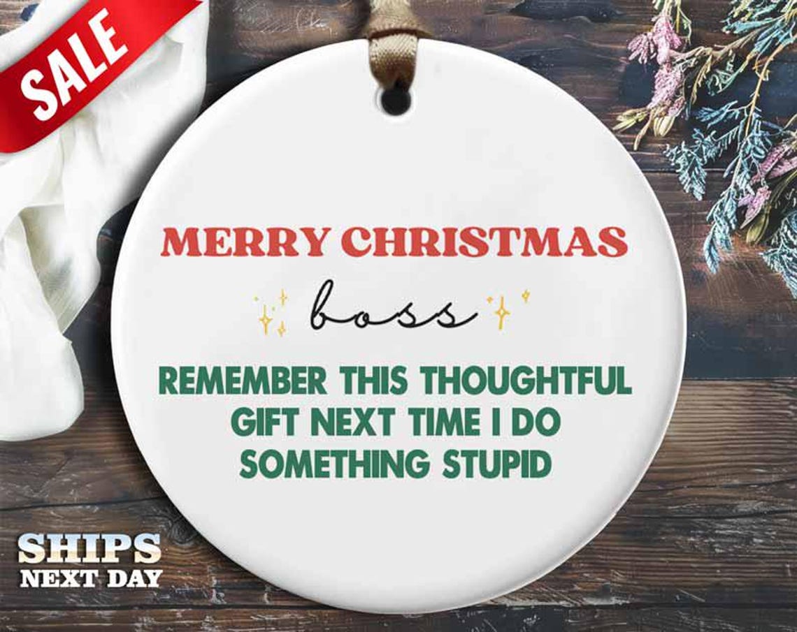 Funny Christmas Ornaments - Boss Gifts, Thoughtful Xmas, Bob, Pitbull, Festivus [O35]