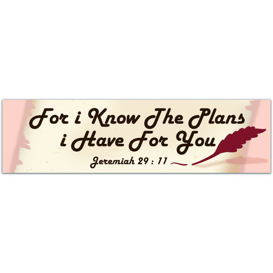 For I Know The Plans I Have For You Wreath Sticker | Laptop Sticker | Sticker Collector | Vinyl Sticker | Decal | Christian Gift Bumper Sticker [01764]